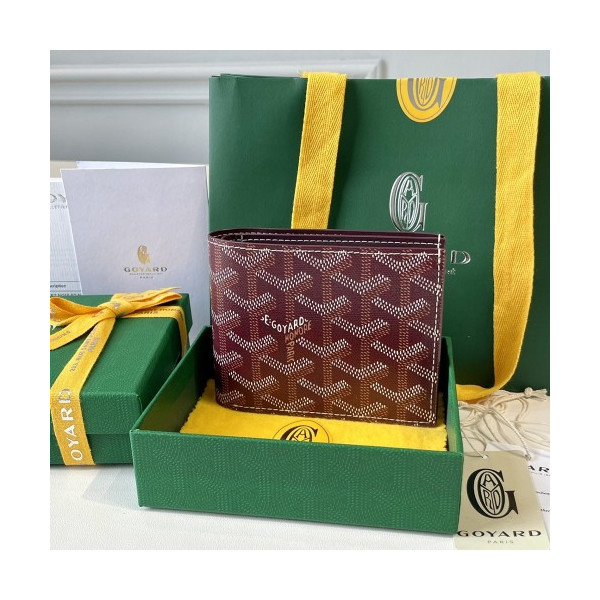 고야드 빅투와르 반지갑 버건디