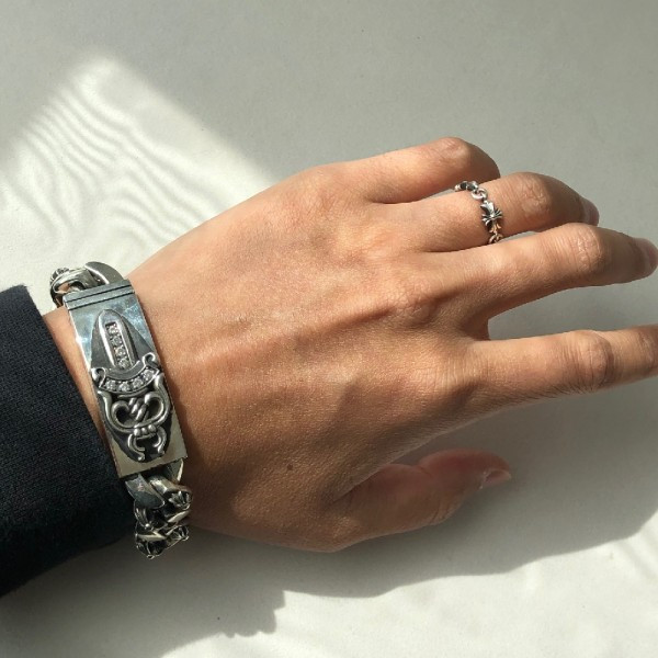 크롬하츠 대거 팔찌 ID 집게 팔찌 QB팩토리