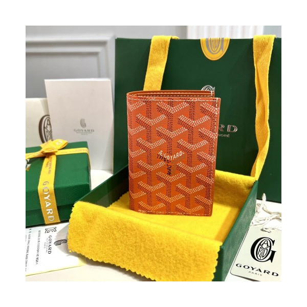 고야드 생피에르 카드 지갑 오렌지