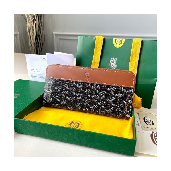 고야드 마티뇽 장지갑 블랙 탄