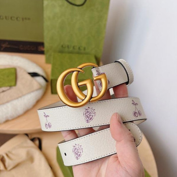 구찌 마몬트 과일 레더 벨트 3cm