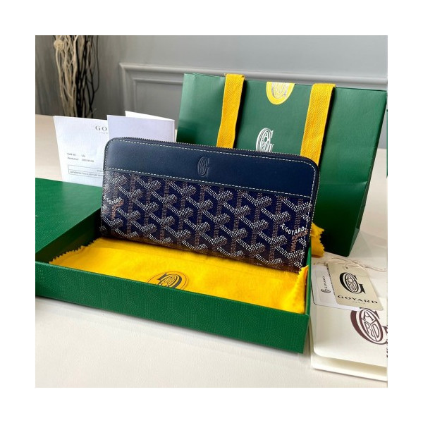 고야드 마티뇽 장지갑 마린 블루