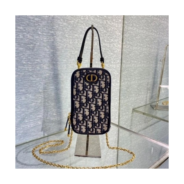 디올 휴대폰 홀더 블루