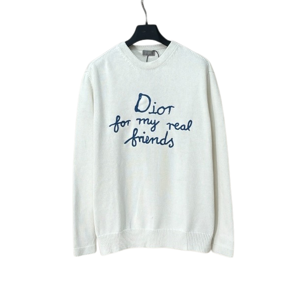 [ Dior ] 디올 자수 라운드 니트