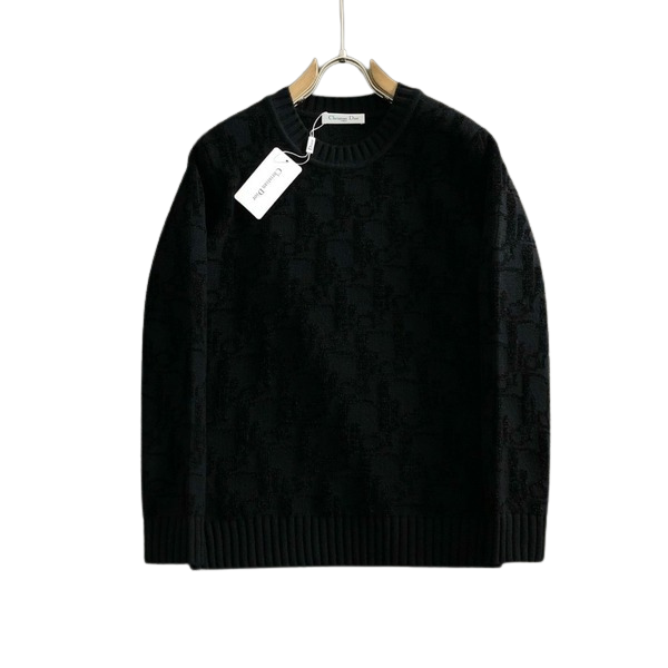 [ Dior ] 디올 자카드 라운드 니트