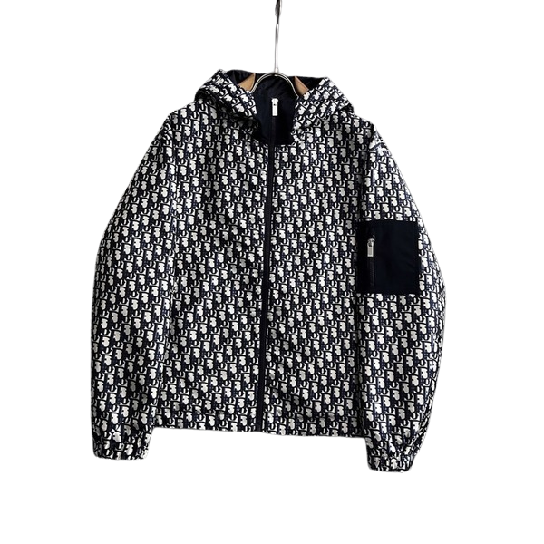 [ Dior ] 디올 로고 후드 집업 자켓