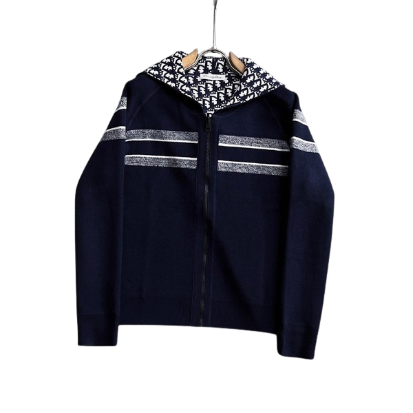 [ Dior ] 디올 후드 울 니트 가디건