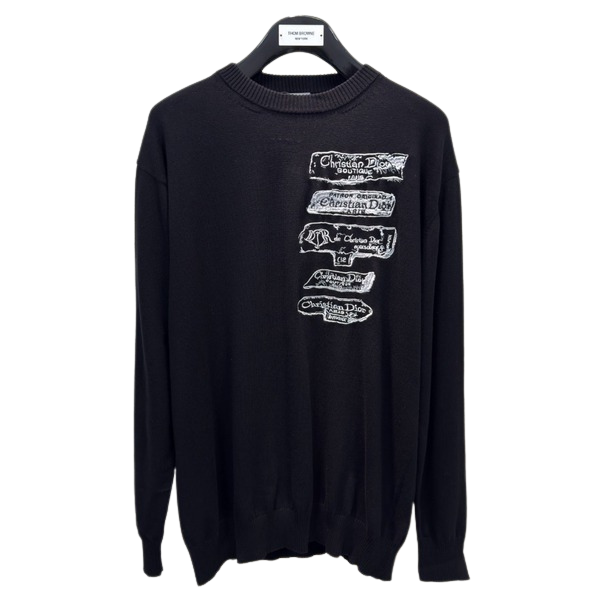 [ Dior ] 디올 자수 라운드 울 니트