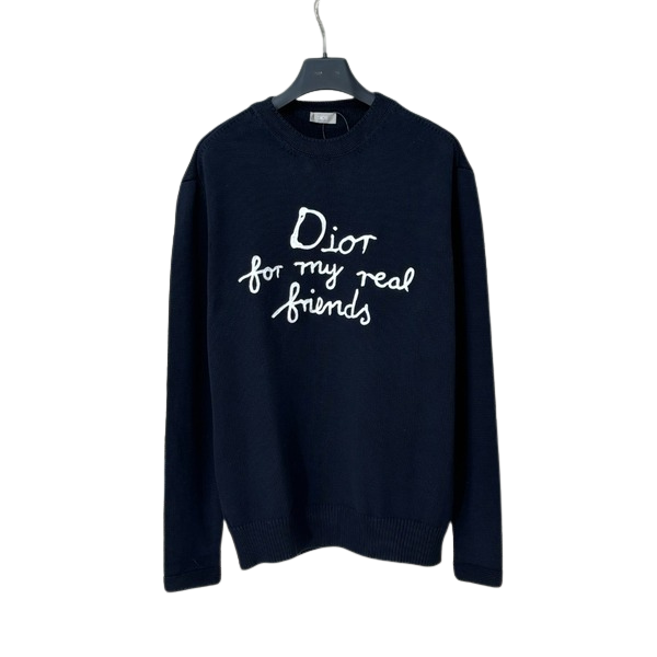[ Dior ] 디올 자수 라운드 니트