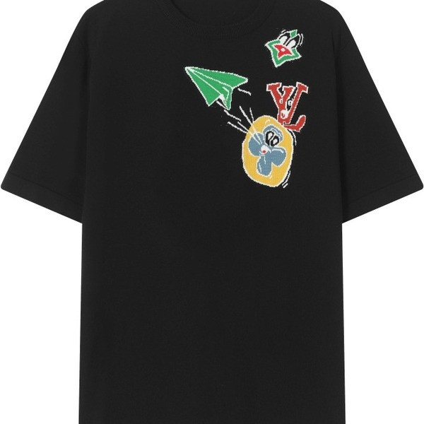 [ LV ] 라운드 반팔 니트