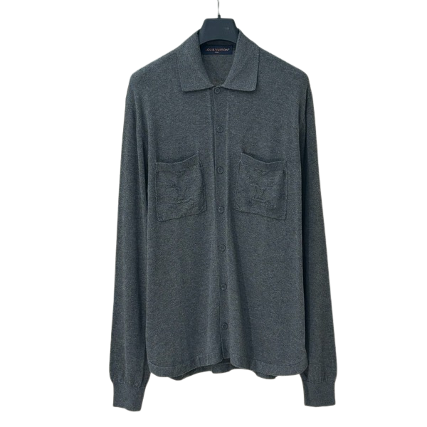 [ LV ] 포켓 카라 니트 가디건