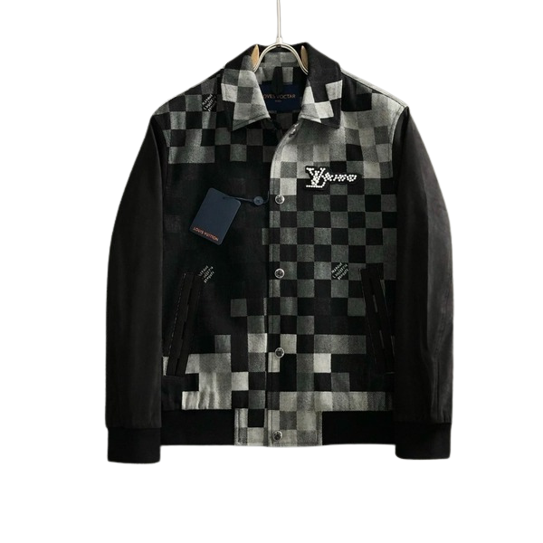 [ LV ] 체크 카라 자켓