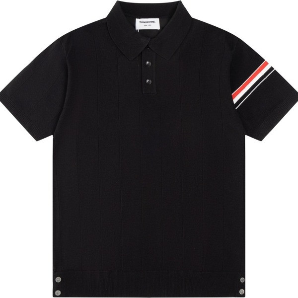 [ Thom Browne ] 톰브라운 PK 카라 반팔티