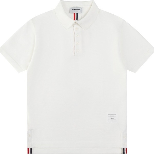 [ Thom Browne ] 톰브라운 PK 카라 반팔티