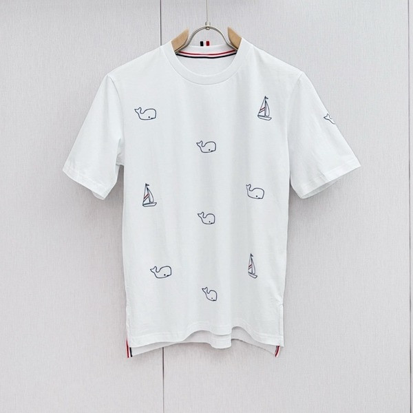 [ Thom Browne ] 톰브라운 라운드 반팔티