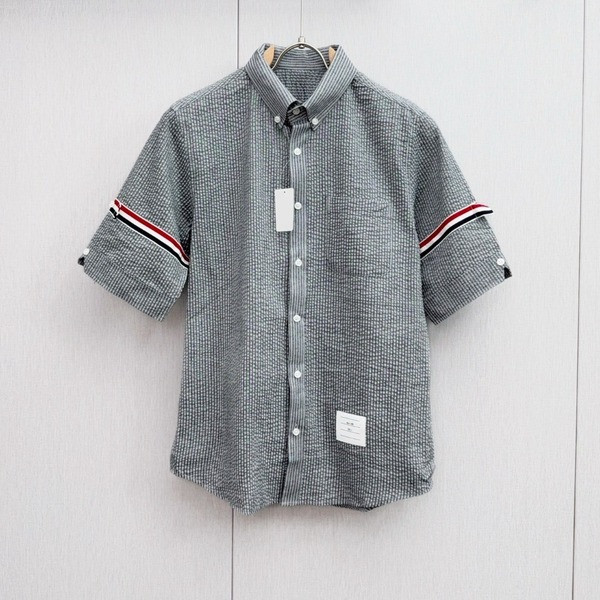 [ Thom Browne ] 톰브라운 카라 반팔 셔츠