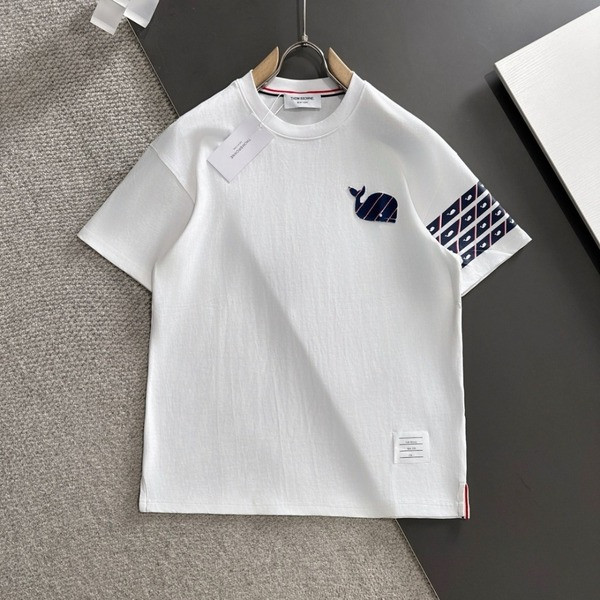 [ Thom Browne ] 톰브라운 라운드 반팔티