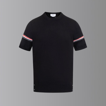 [ Thom Browne ] 톰브라운 라운드 반팔 니트