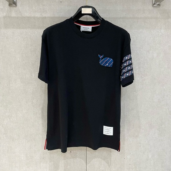 [ Thom Browne ] 톰브라운 라운드 반팔티