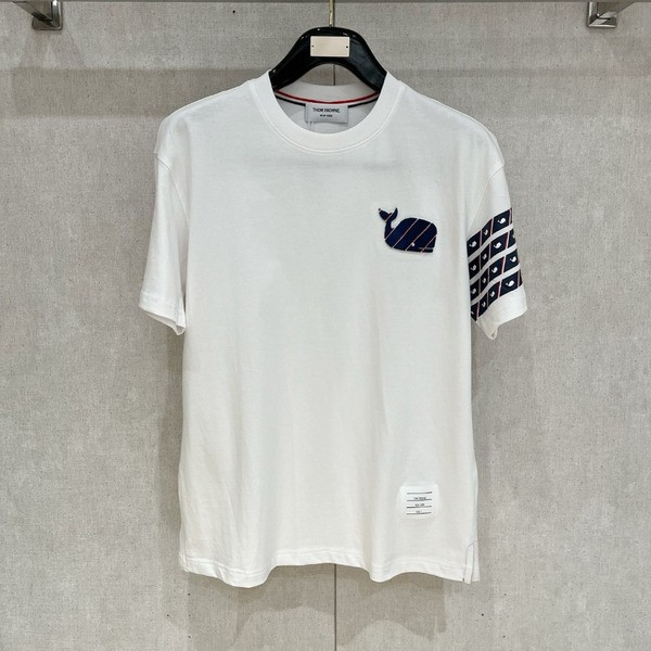 [ Thom Browne ] 톰브라운 라운드 반팔티