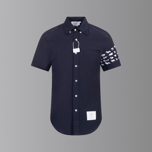 [ Thom Browne ] 톰브라운 카라 반팔 셔츠