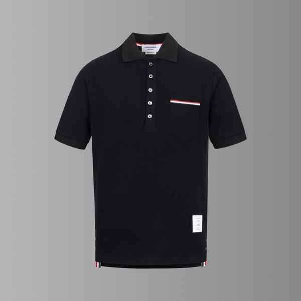 [ Thom Browne ] 톰브라운 카라 반팔티