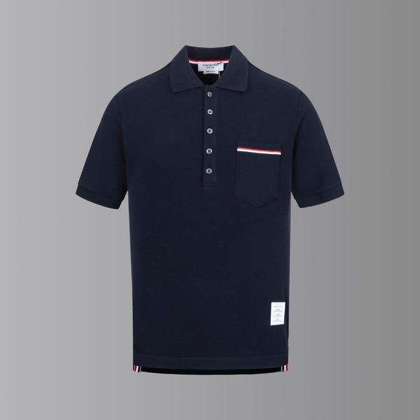 [ Thom Browne ] 톰브라운 카라 반팔티