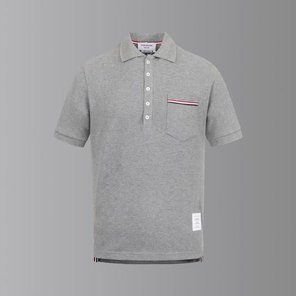 [ Thom Browne ] 톰브라운 카라 반팔티