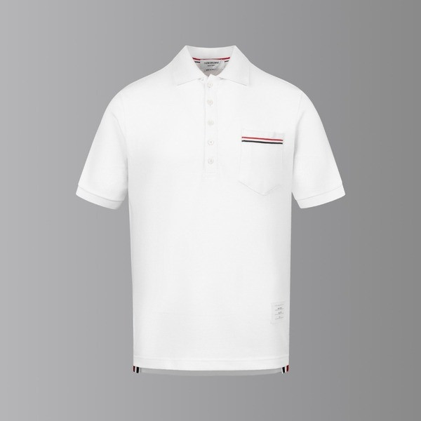 [ Thom Browne ] 톰브라운 카라 반팔티