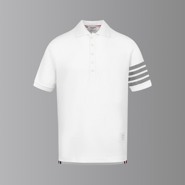 [ Thom Browne ] 톰브라운 카라 반팔티