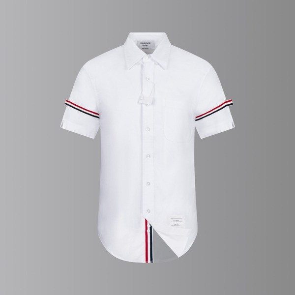 [ Thom Browne ] 톰브라운 카라 반팔 셔츠
