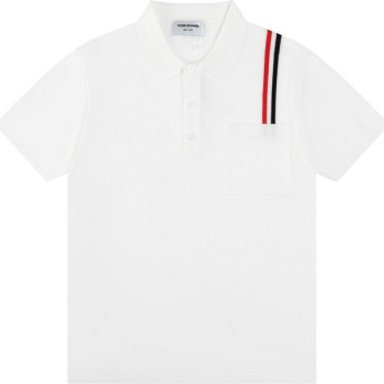 [ Thom Browne ] 톰브라운 카라 반팔 니트