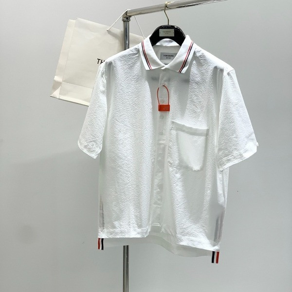 [ Thom Browne ] 톰브라운 카라 반팔티