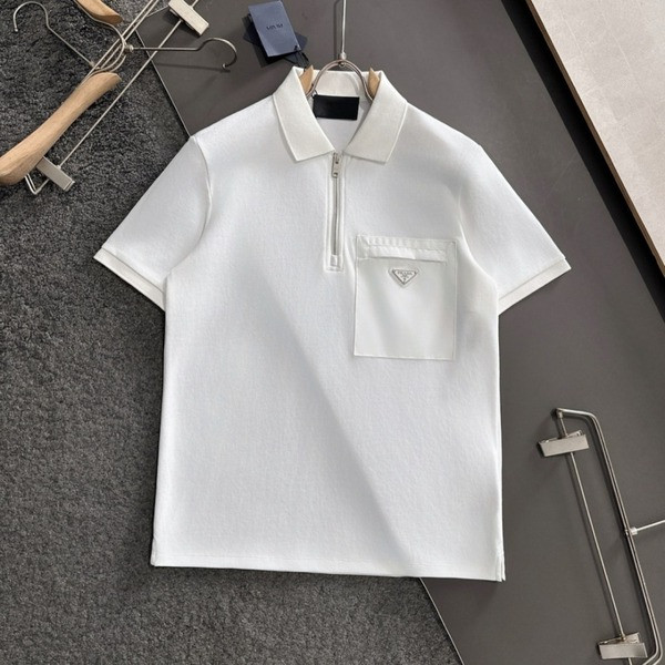 [ Prada ] 프라다 포켓 카라 반팔티