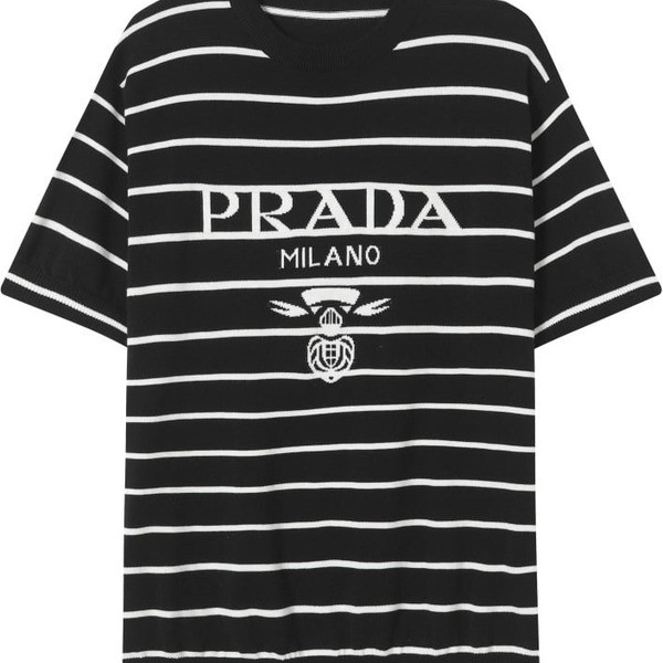[ Prada ] 프라다 라운드 반팔 니트