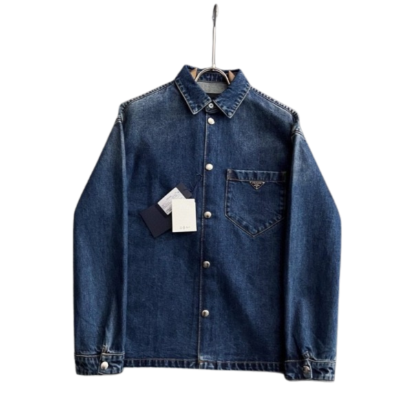 [ 프라다 ] 블루 데님 셔츠