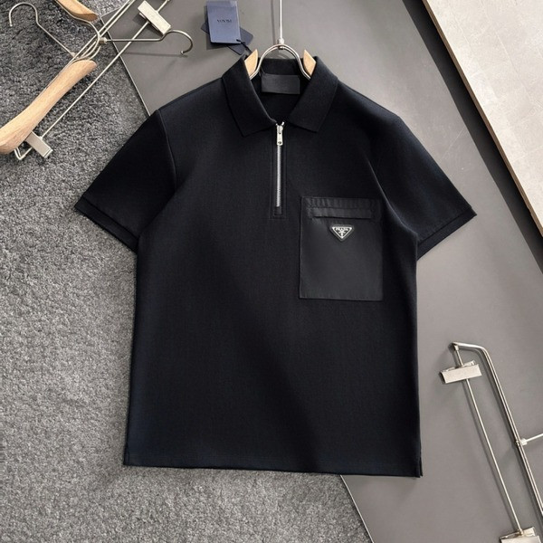 [ Prada ] 프라다 포켓 카라 반팔티