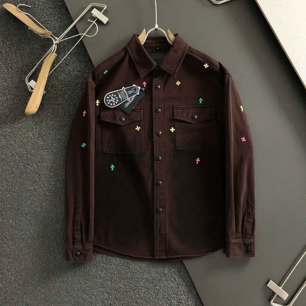 [ Chrome Heart* ] 크롬하* 데님 카라 자켓