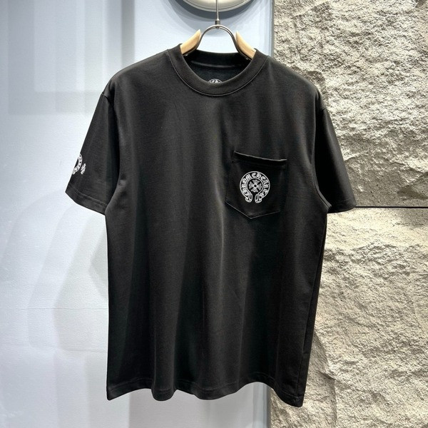 [ Chrome Heart* ] 크롬하* 포켓 라운드 반팔티