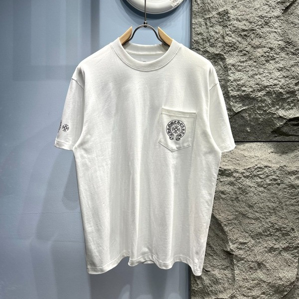 [ Chrome Heart* ] 크롬하* 포켓 라운드 반팔티