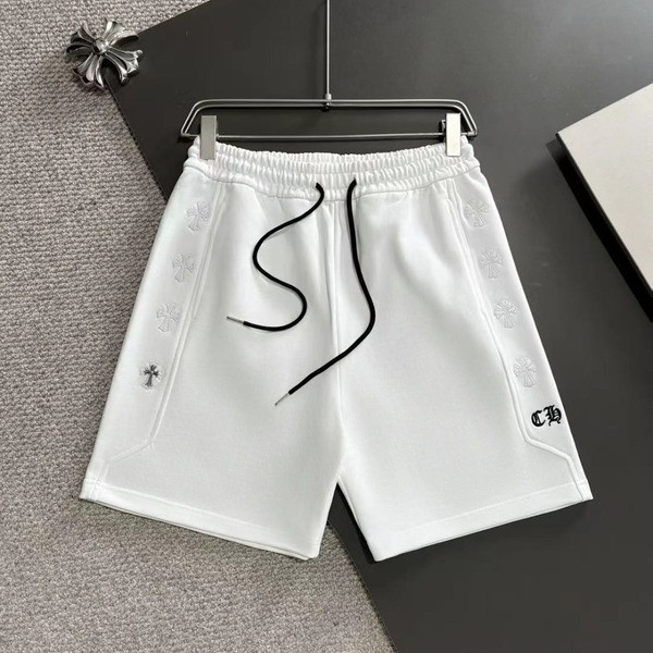 [ 크롬하* ] 가죽 로고 반바지