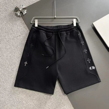 [ 크롬하* ] 가죽 로고 반바지