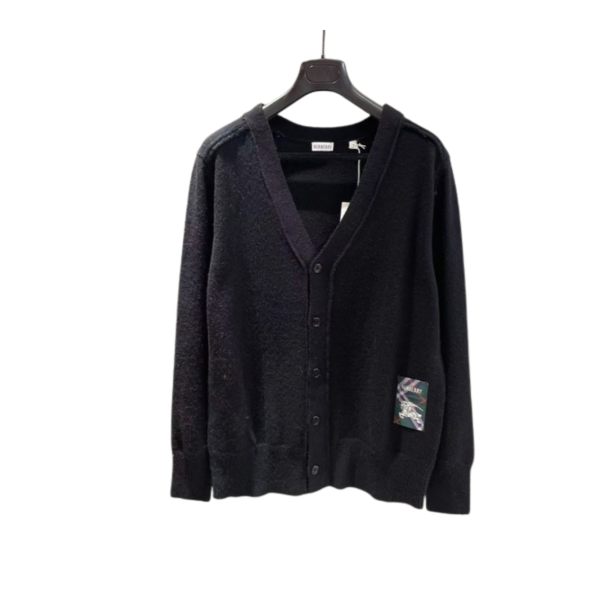 [ Burberry ] 버버리 패치 울 니트 가디건