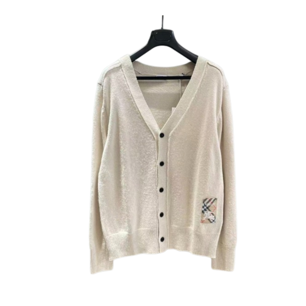 [ Burberry ] 버버리 패치 울 니트 가디건