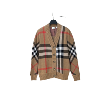 [ Burberry ] 버버리 체크 울 니트 가디건
