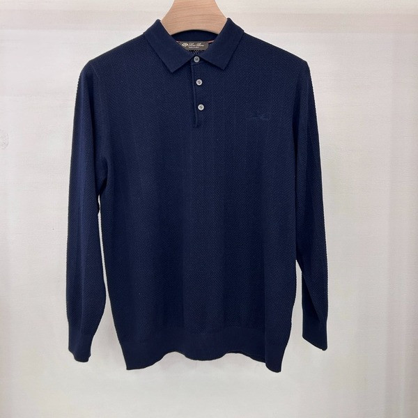 [ Loro Piana ] 로로피아나 카라 울 니트