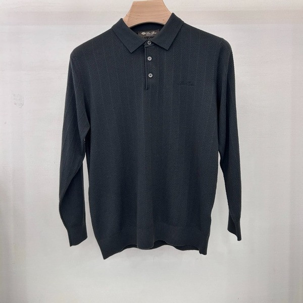 [ Loro Piana ] 로로피아나 카라 울 니트