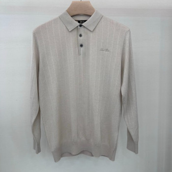 [ Loro Piana ] 로로피아나 카라 울 니트