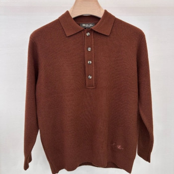 [ Loro Piana ] 로로피아나 카라 울 니트