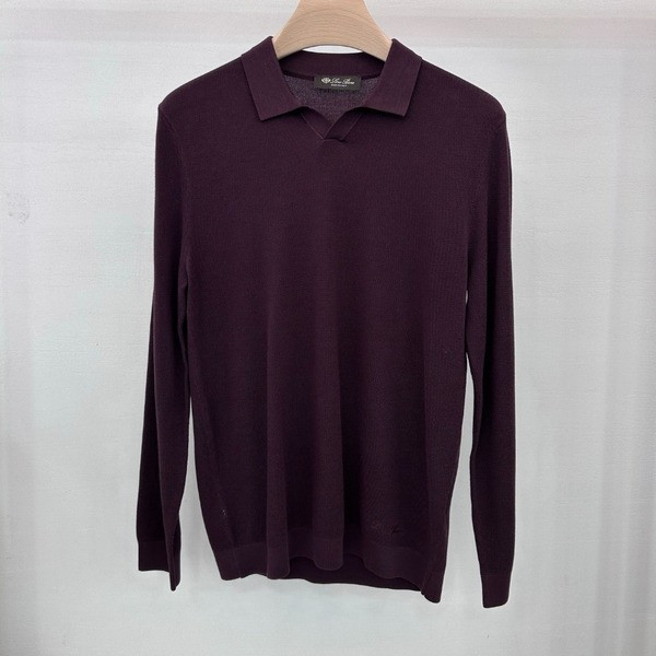 [ Loro Piana ] 로로피아나 카라 울 니트